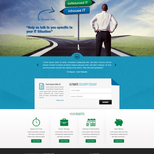 Progressive, modern, clean design-website for technical company.