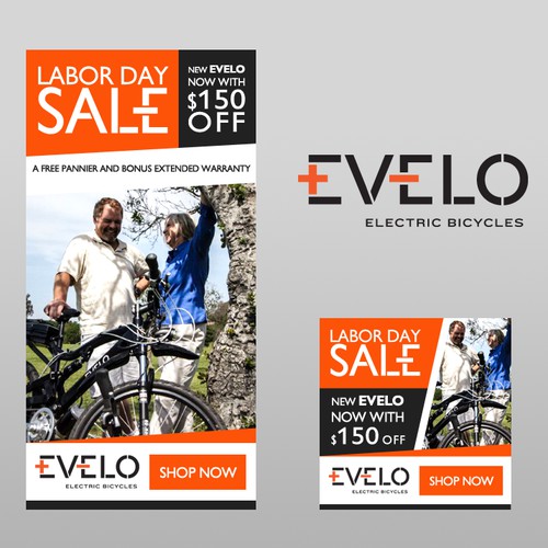 Banner ad design for electric bicycles