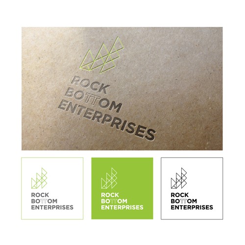 Logo Concept for Rock Bottom Enterprises (RBE)