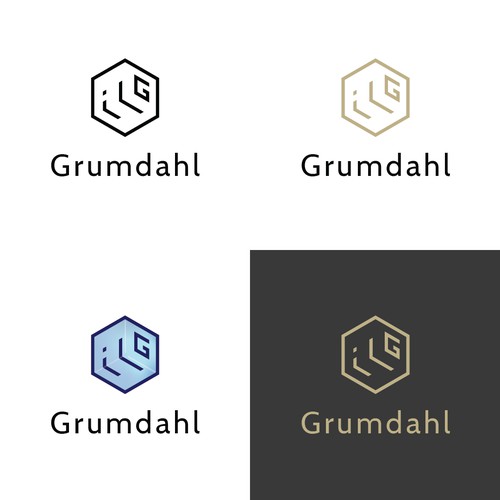 Modern and classy logo for the real estate company, Grumdahl