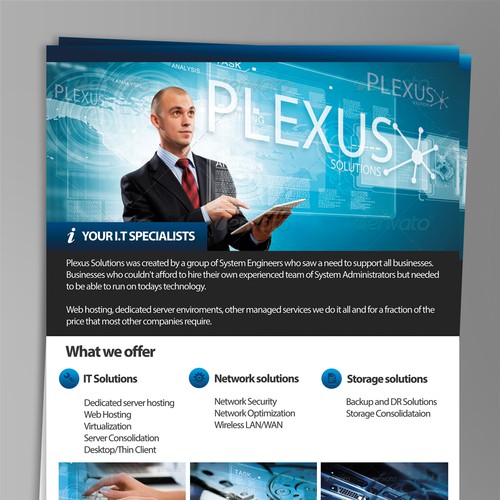 Help Plexus Solutions with a new postcard, flyer or print
