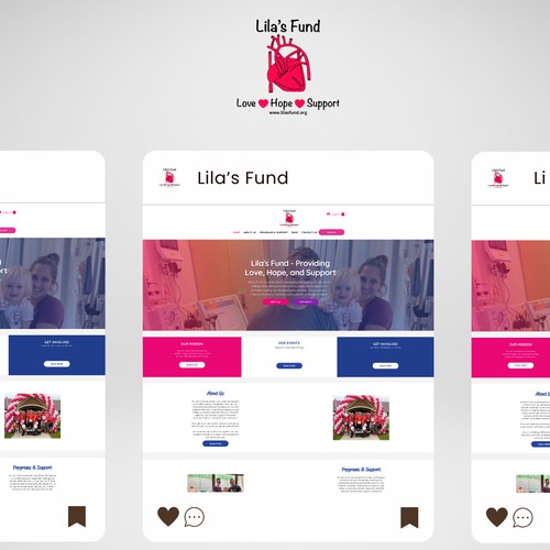 Lila's Fund - Nonprofit Website Design for Heart Health Awareness