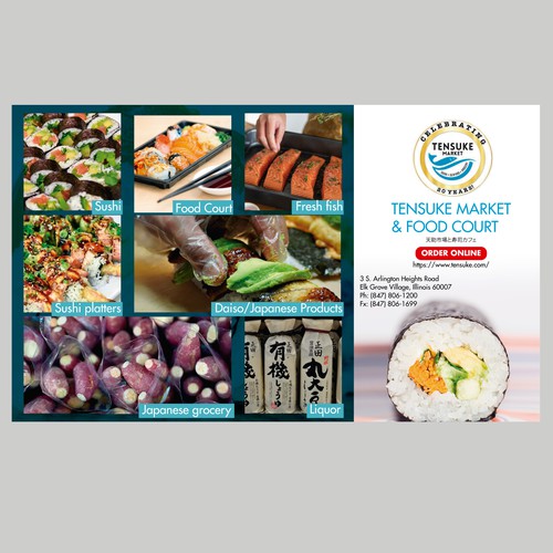 Flyer for food market