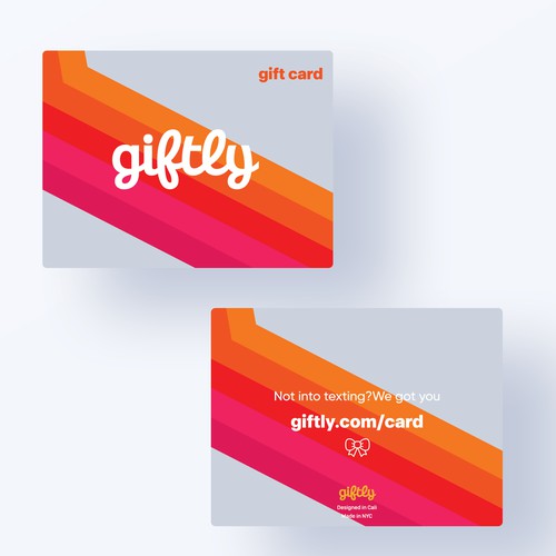 packaging for the gift card