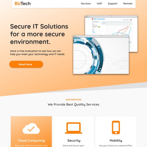 Website Design for BizTech