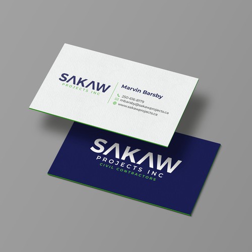 Sakaw Projects business card