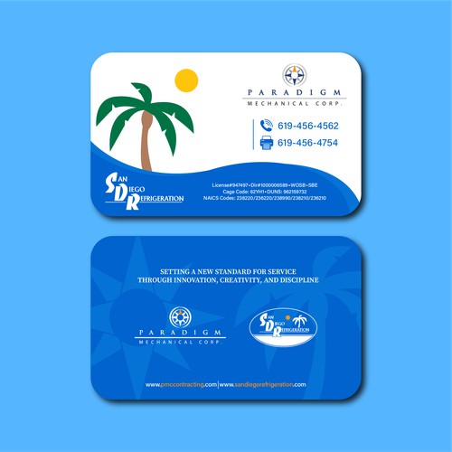 Business Card Design for PMC/Refer