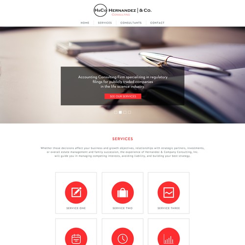 H&Co Consulting site design