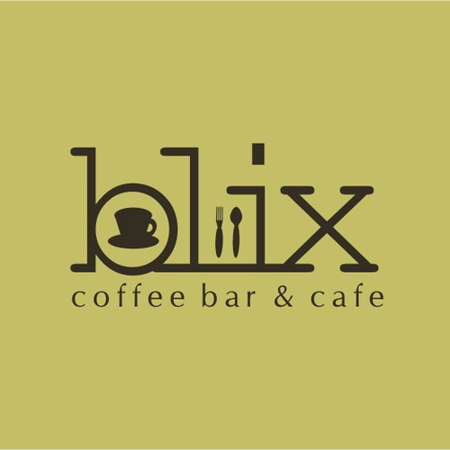 Logo concept for Blix Cafe Bar