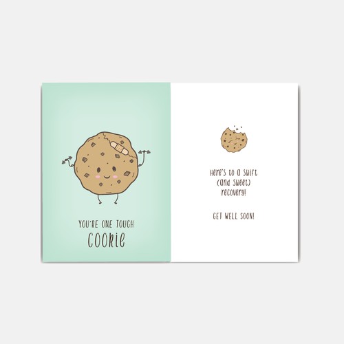 Get well cookie card