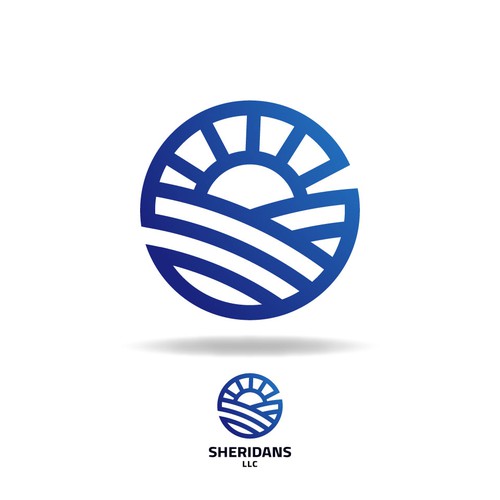 Sun + S + Farm Land Inspired Logo Design (Unused)
