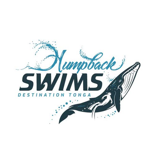 Logo for company who take people to swim with HUMPBACK WHALES in Tonga