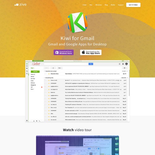 Kiwi for Gmail header