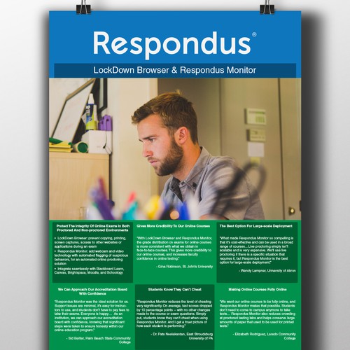 Simple eye catching flyer for Respondus