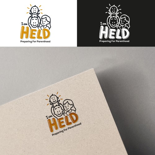 I am HELD — Verspieltes Logo für Elternvorbereitung