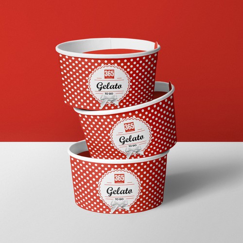 Gelato To go cups designs