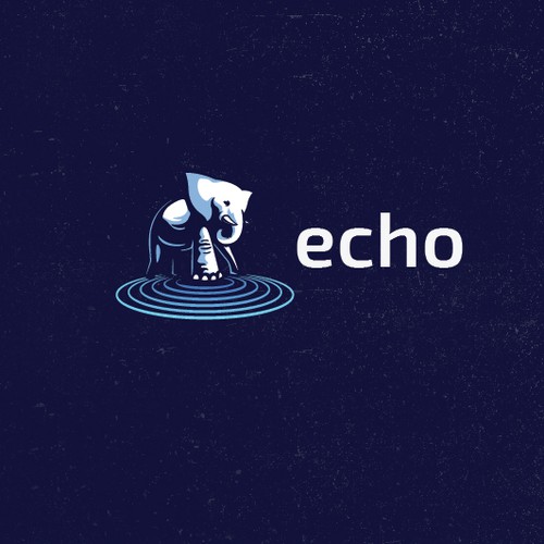 Powerful and heavy logo for ECHO transportation and logistics