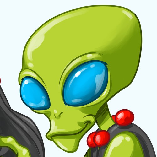 funny alien for Blaser tag adventure center