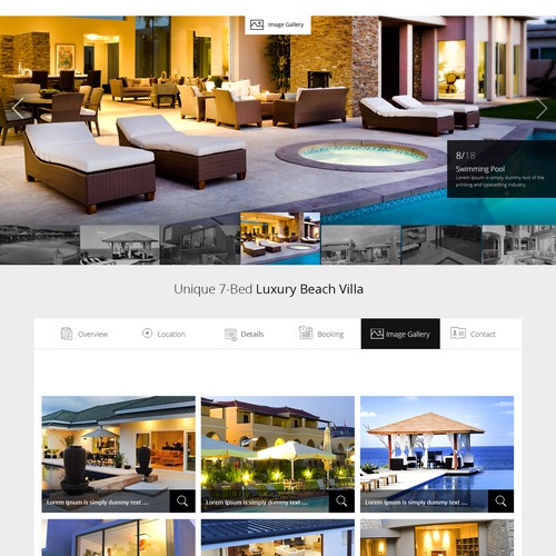 Luxury real estate website design 