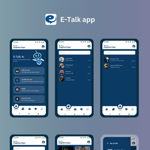 Online school and communication app