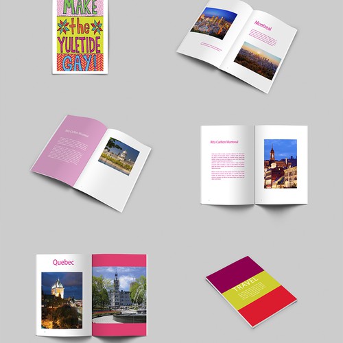 design de um livro de viagem