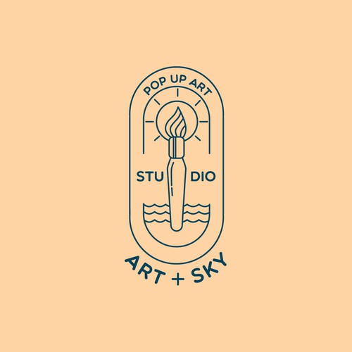 Line Art Logo for an Arts Studio