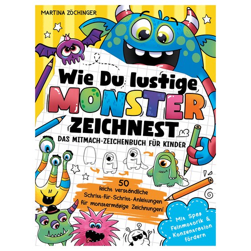 Kinderbuch wie man Monster zeichnet