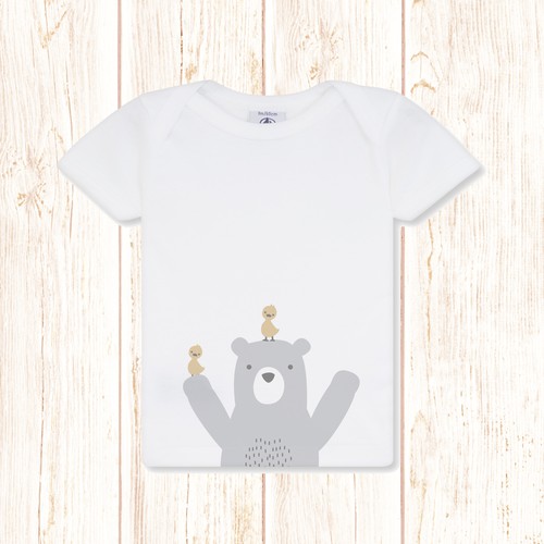 Create cute designs for baby clothes company