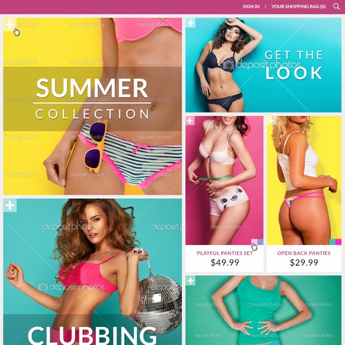 Fun fashion lingerie brand needs updated website!