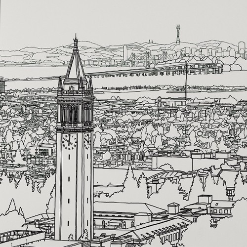 Cool illustration of Berkeley!