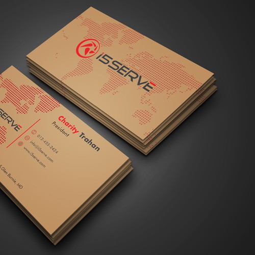 Business card design For isserve