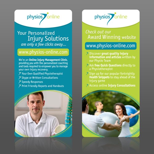 brochure design for Physios Online