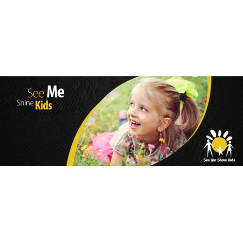 Create a Facebook cover page that captures the spirit of See Me Shine Kids