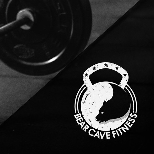 Minimalist logo for bear fitness