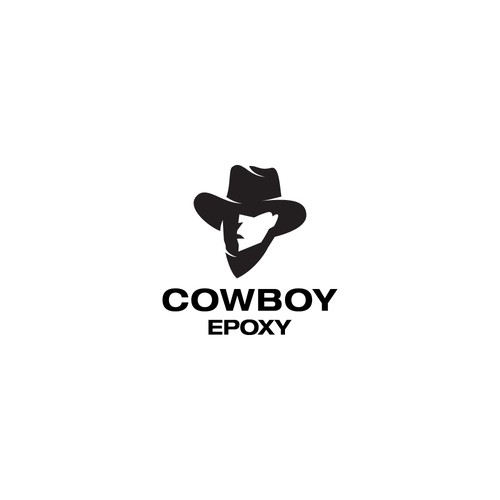 Minimalist cowboy logo