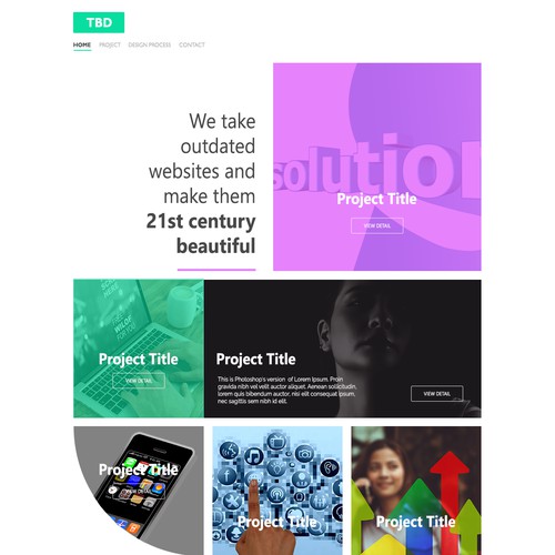 Custom Portfolio Homepage