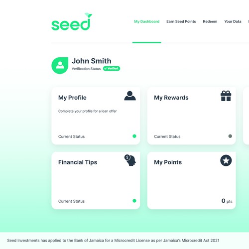 design mockup for SEED