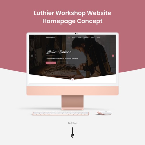 Luthier Workshop Website Concept