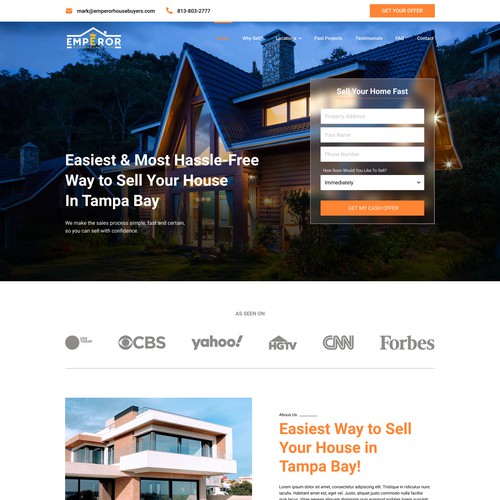 Emperor House Buyers Web Design