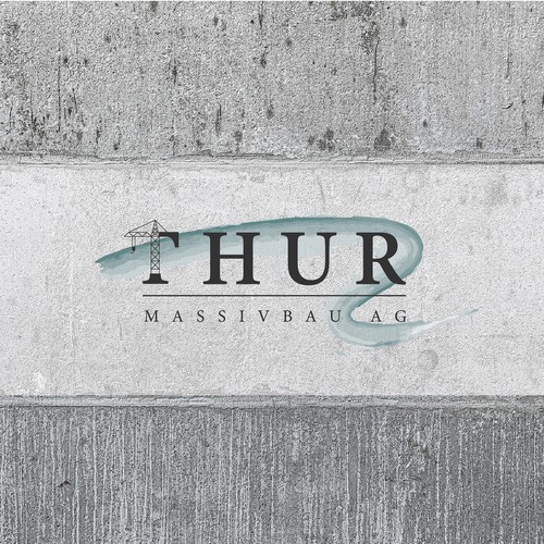 Logo design for Thur Massivbau AG, a Swiss construction company