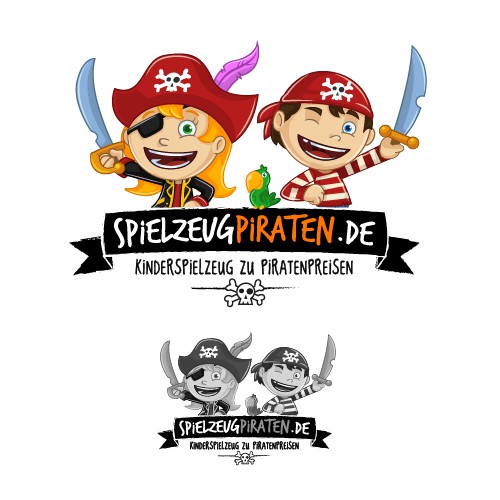 Yo Ho - a pirate's logo for ... our online kids toy store