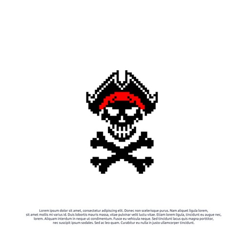 logo concept for bitpirate