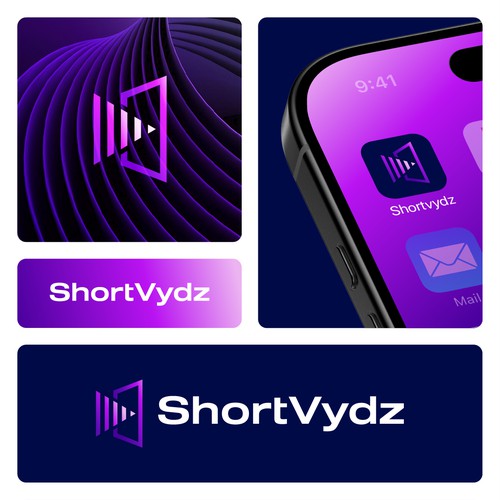 Modern logo concept for ShortVydz