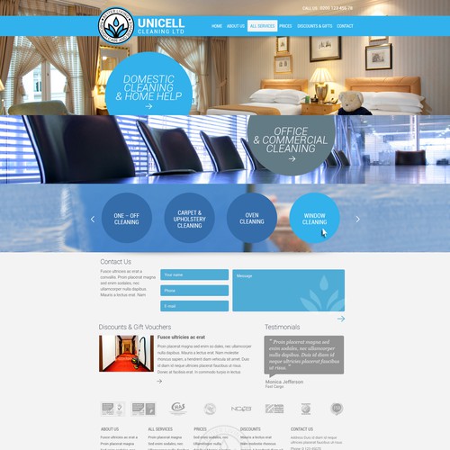 Unicell Cleaning Ltd. needs a new website design