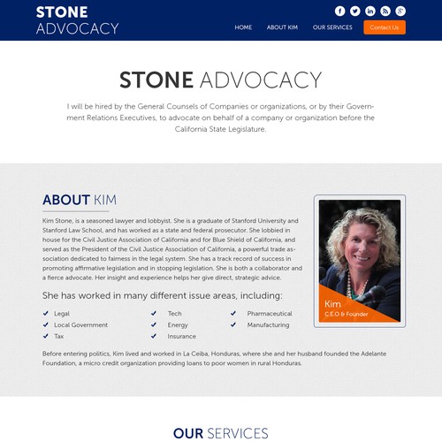 Stone Adocacy Minimal Design