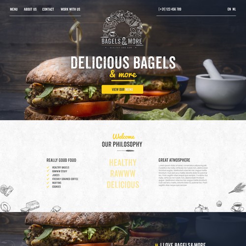 Webdesign for Bagels&More