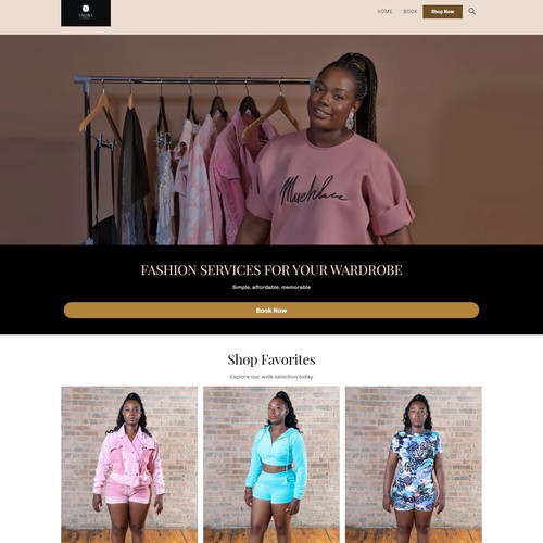 WEBSITE DESIGN FOR CLOTHING BRAND - V VALORA SHOP