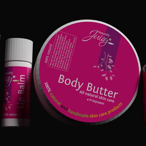  label for an all natural skin care
