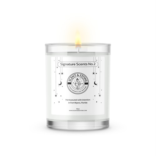 Scent & Stone Candle Label