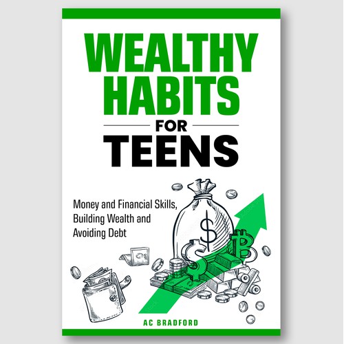 Teen Finance Growth Cover – Bold Icons & Green Momentum